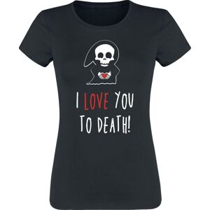 Zábavné tričko I Love You To Death Dámské tričko černá
