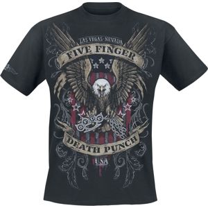 Five Finger Death Punch Eagle Color Tričko černá
