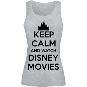 Walt Disney Keep Calm And Watch Disney Movies dívcí top prošedivelá