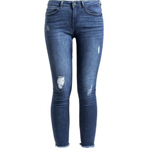 Noisy May Lucy Normal Waist Ankle Jeans Dámské džíny tmavě modrá
