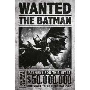 Batman Arkham Origins - Wanted plakát standard