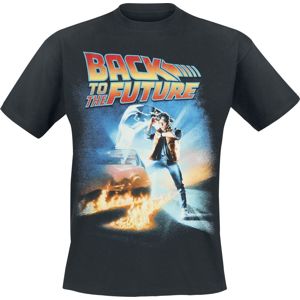 Back To The Future Poster Tričko černá