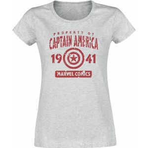 Captain America Captain's Property Dámské tričko šedá