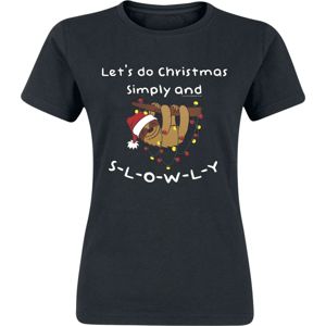 Tierisch Christmas Slowly Dámské tričko černá