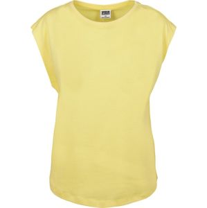 Urban Classics Dámské tričko Basic Shaped dívcí tricko žlutá