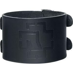Rammstein Rammstein Logo Kožený náramek černá