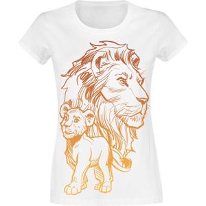 The Lion King Simba And Mufasa - Father And Son Dámské tričko bílá