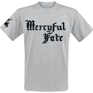 Mercyful Fate Logo tricko smíšená svetle šedá