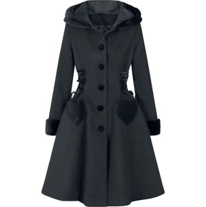 Hell Bunny Kabát Scarlett Dívcí kabát černá