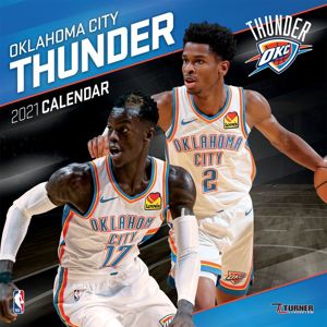 NBA Oklahoma City Thunder - kalendář 2021 Nástenný kalendár standard