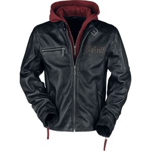 Slipknot EMP Signature Collection kožená bunda cerná/cervená