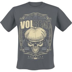 Volbeat Skull Ornaments tricko charcoal