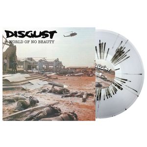 Disgust A world of no beauty + Thrown into oblivion 2-LP potřísněné