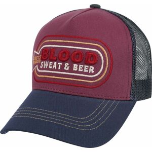 King Kerosin Blood, Sweat & Beer Trucker kšiltovka cervená/modrá