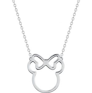 Mickey & Minnie Mouse Disney by Couture Kingdom - Minnie Outline Náhrdelník - řetízek stríbrná