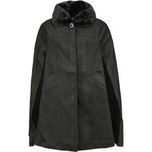 Hell Bunny Devon Cape Coat Dámský kabát černá