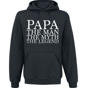 Family & Friends Papa - The Man Mikina s kapucí černá