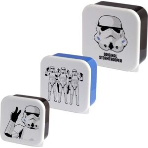 Star Wars Sada 3 jídlonosičů Stormtrooper Svačinový box cerná/bílá/modrá