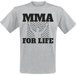 MMA For Life tricko šedý vres