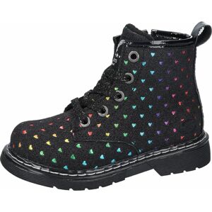 Dockers by Gerli Blue Glitter Boots Dětské boty cerná/barevná