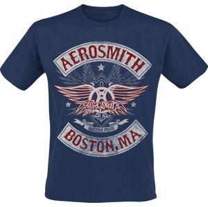 Aerosmith Boston Pride Tričko námořnická modrá