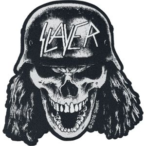 Slayer Wehrmacht Skull nášivka cerná/bílá