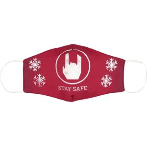 EMP Stay Safe X-Mas maska cervená/bílá
