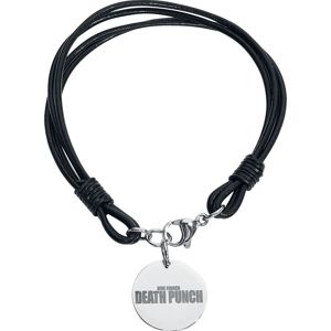Five Finger Death Punch Coin Bracelet Kožený náramek černá