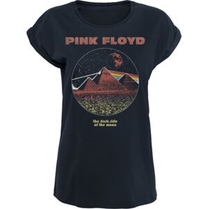 Pink Floyd DSTOM Pyramids Vintage Dámské tričko námořnická modrá
