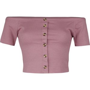Sublevel Dámské tričko s odhaleným ramenem dívcí tricko růžová