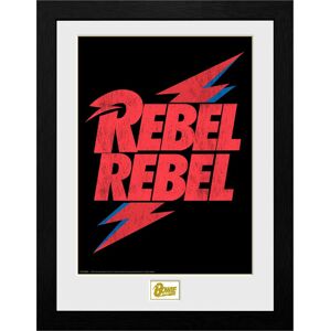 David Bowie Rebel Rebel Logo Zarámovaný obraz standard