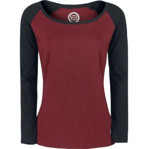 RED by EMP Think For Yourself dívcí triko s dlouhými rukávy bordová