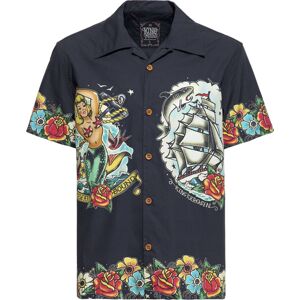 King Kerosin Košile Tropical Deluxe v havajském stylu Košile černá