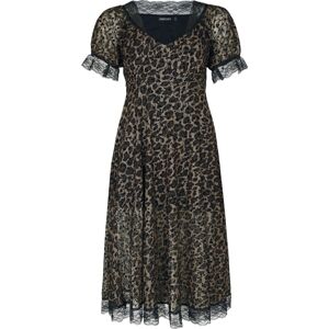 Jawbreaker Midi šaty s leopardím potiskem Šaty hnedá/cerná
