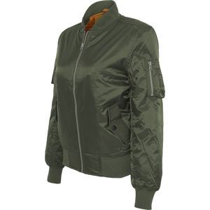 Urban Classics Ladies Basic Bomber Jacket dívcí bunda olivová
