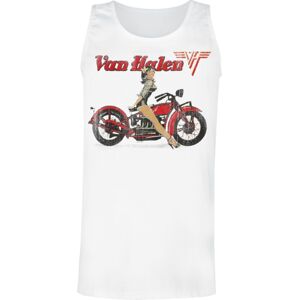 Van Halen Pinup Motorcycle Tank top bílá
