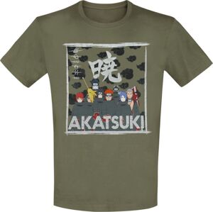 Naruto Akatsuki Clan Tričko zelená