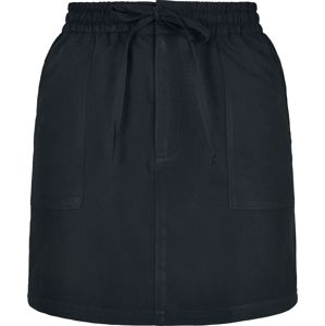 Urban Classics Dámská keprová sukně z viskózy mini sukně černá