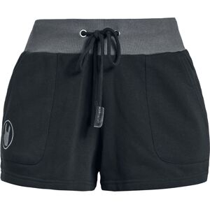 EMP Premium Collection Teplákové šortky s motivem rockhand Dámské šortky cerná/šedá