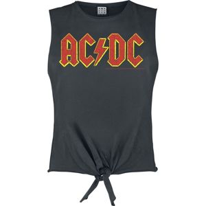 AC/DC Amplified Collection - Logo Dámský top charcoal