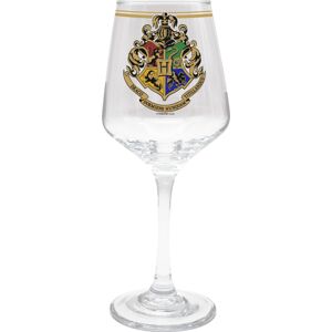 Harry Potter Hogwarts Crest Sklenice na víno průhledný