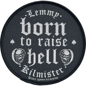 Motörhead Lemmy Kilmister - Born to raise hell nášivka cerná/bílá