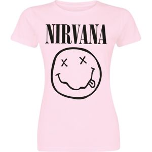 Nirvana Smiley dívcí tricko světle růžová