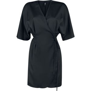 Black Premium by EMP Černé zavinovací šaty Black Premium Šaty černá