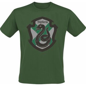 Harry Potter Slytherin - Crest Flat Tričko zelená
