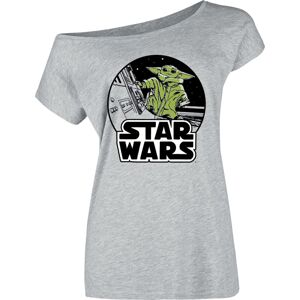 Star Wars The Mandalorian - Grogu Spacewalk Dámské tričko šedá