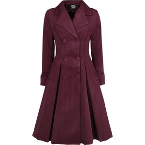 H&R London Kabát Eleanor Dívcí kabát burgundská červeň