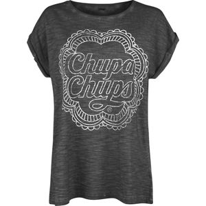 Chupa Chups Grunge Logo Dámské tričko tmavě šedá