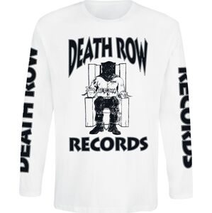Death Row Records Chair Logo Tričko s dlouhým rukávem bílá