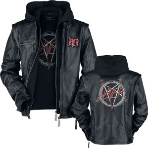 Slayer Pentagram Kožená bunda černá